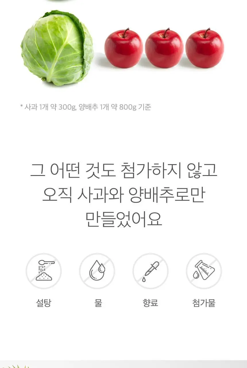 [NEW]주스의정석 양배추사과즙 100ml 상세페이지 7